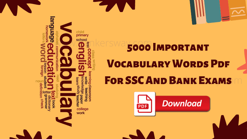 Download Vocabulary Words For Competitive Exams PDF