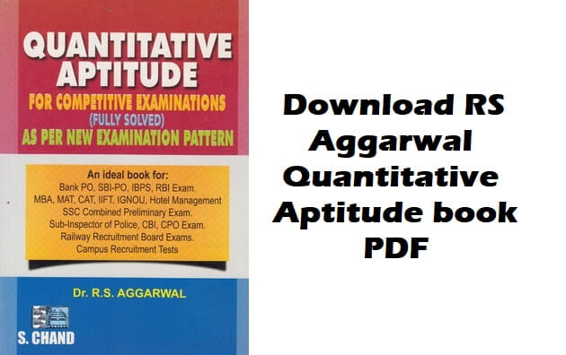 Download R S Agarwal Quantitative Aptitude free PDF