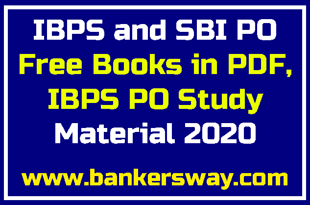 IBPS and SBI PO Free Books in PDF, IBPS PO Study Material 2020