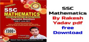Rakesh Yadav SSC Mathematics Book pdf Download