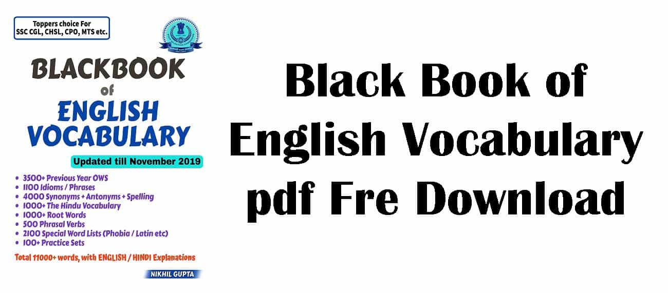 Black Book of English Vocabulary pdf-free Download