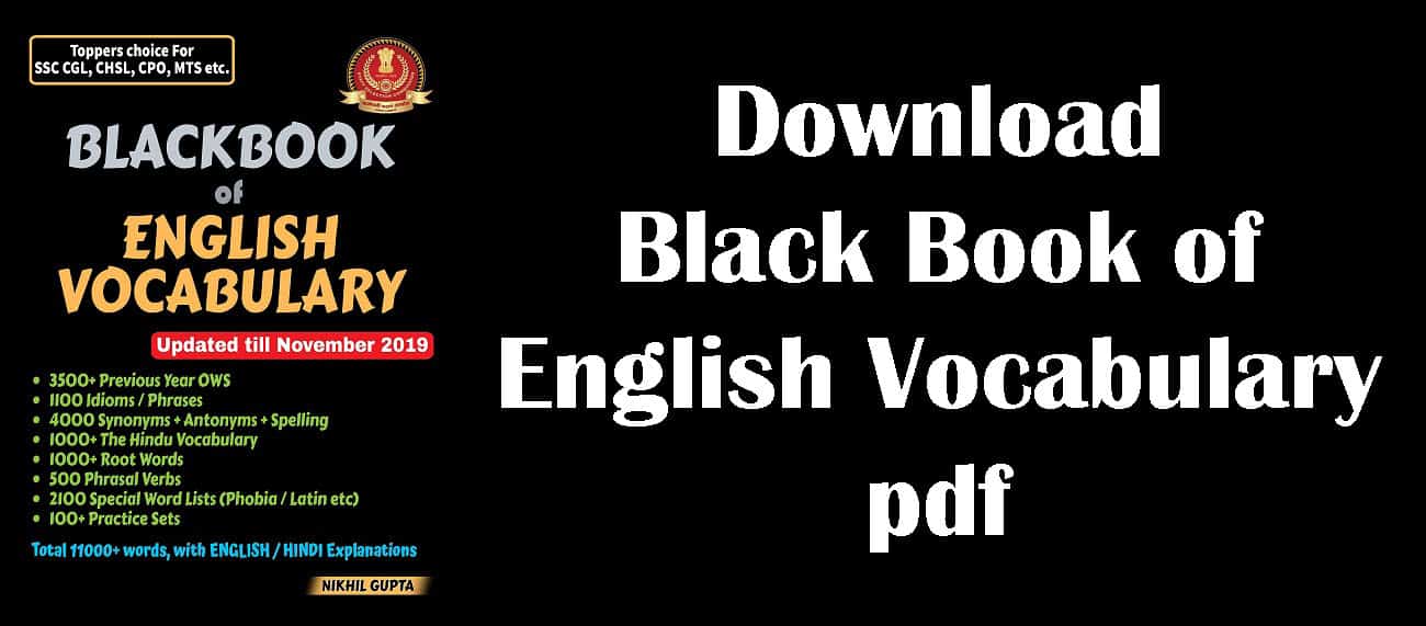 Download Black Book of English Vocabulary pdf