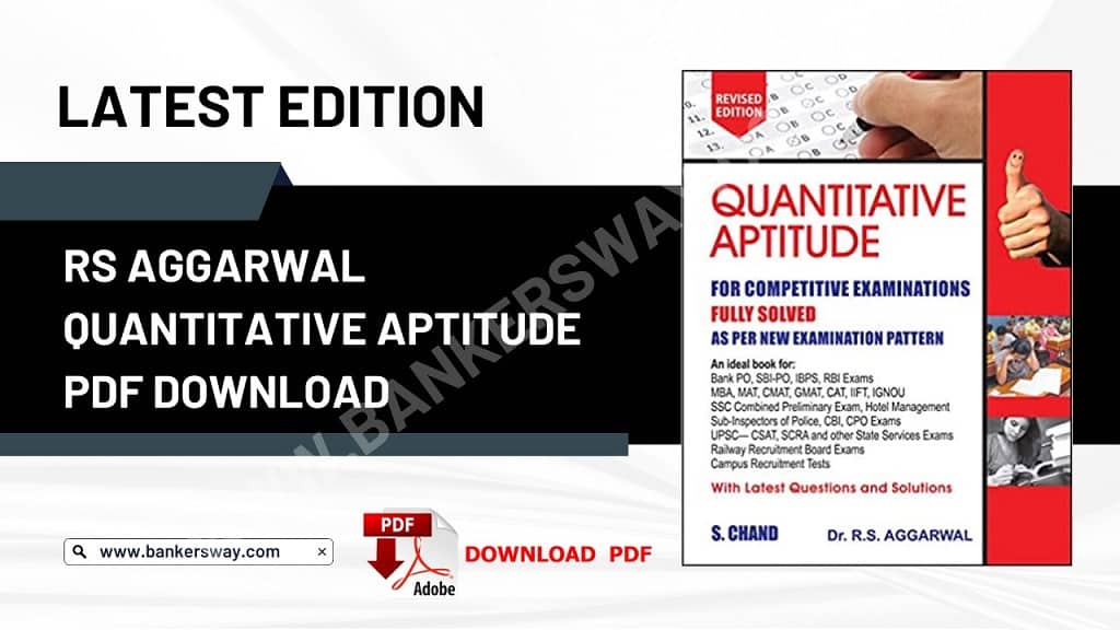 RS Aggarwal Quantitative Aptitude PDF Download Free 2023
