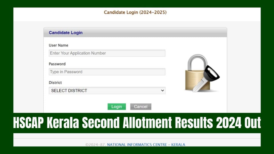 HSCAP Kerala Second Allotment Results 2024 Out: Download Allotment Letter at hscap.kerala.gov.in